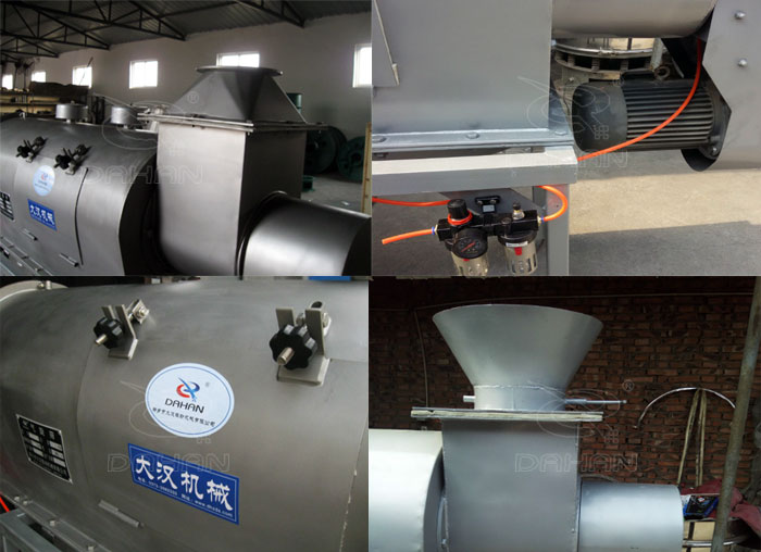氣旋篩：電機(jī)，進(jìn)料口，氣壓裝置等特寫(xiě)圖片