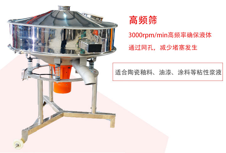 該產(chǎn)品是針對漿液過濾設(shè)計的一種高頻篩分機。