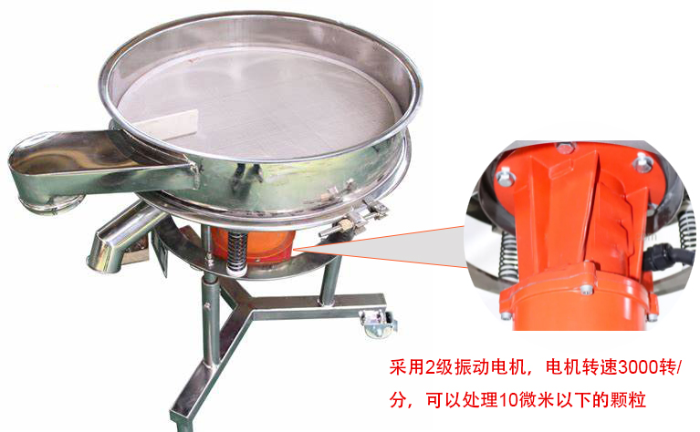 高頻篩特點：框體加高可防止?jié){液往外飛濺；加擋料板可加快排料，提高篩分效率