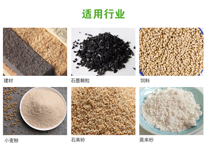 高頻振動(dòng)篩主要用于化工，建材，石墨顆粒，飼料，小麥粉，石英砂，豆?jié){，果汁等各種物料的干法、濕法篩分、分級(jí)、脫水，過濾。